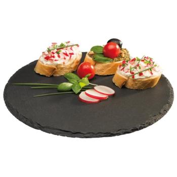 Natural Slate Round Trays