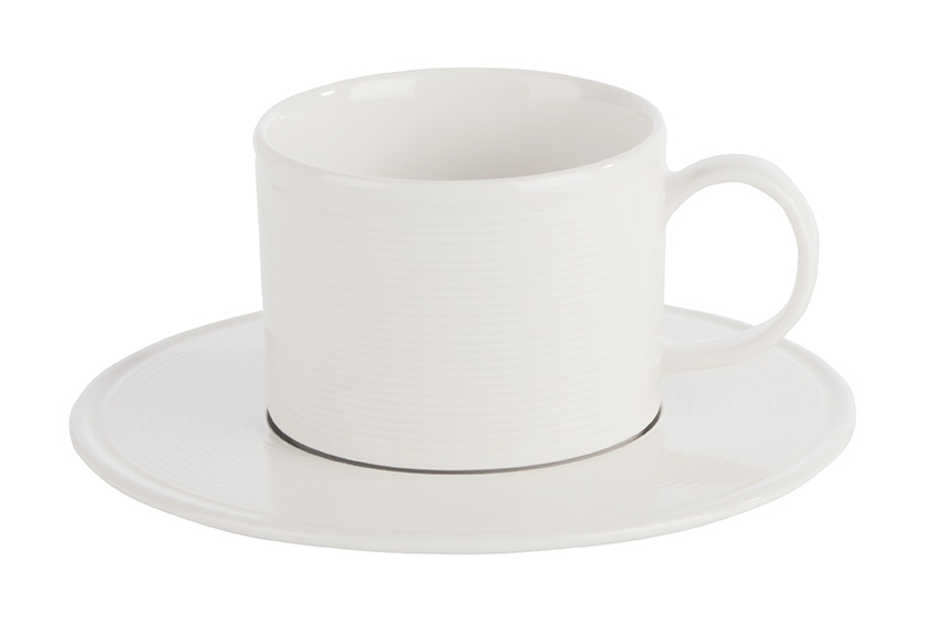 Stacking Tea Cup & Saucer