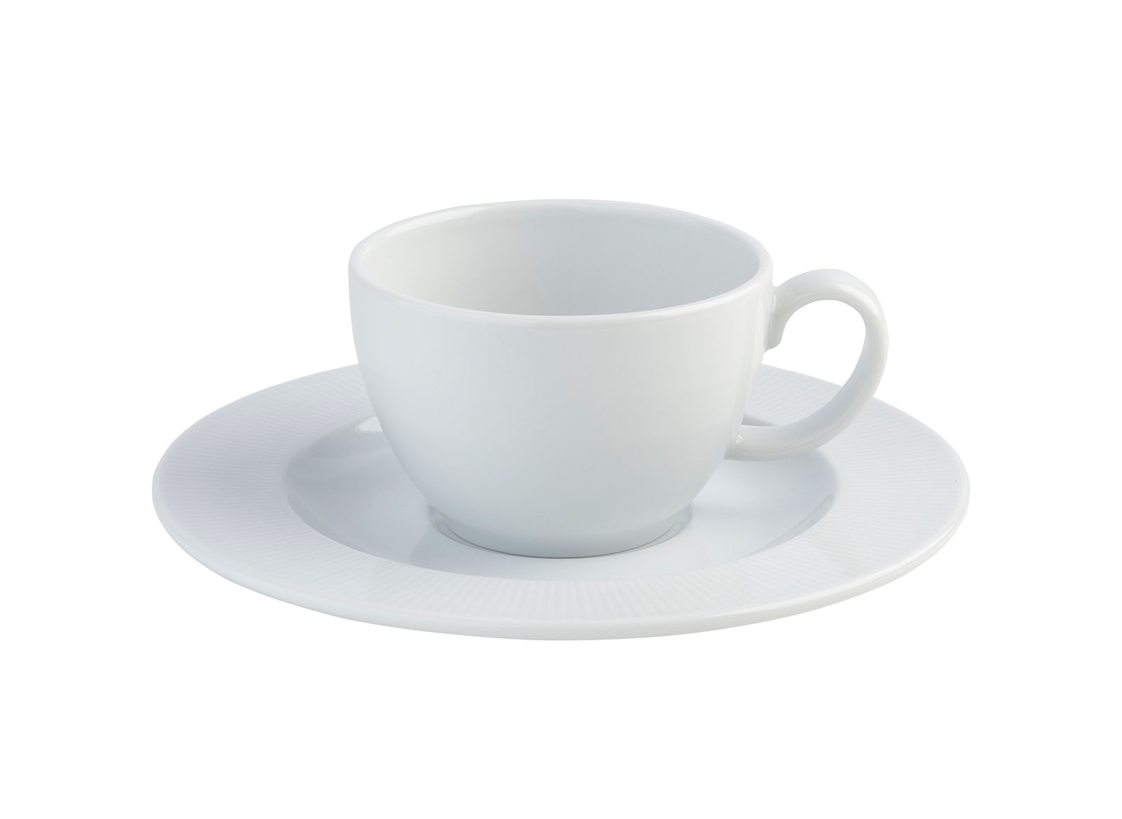 Bowl Shaped Cup & Saucer