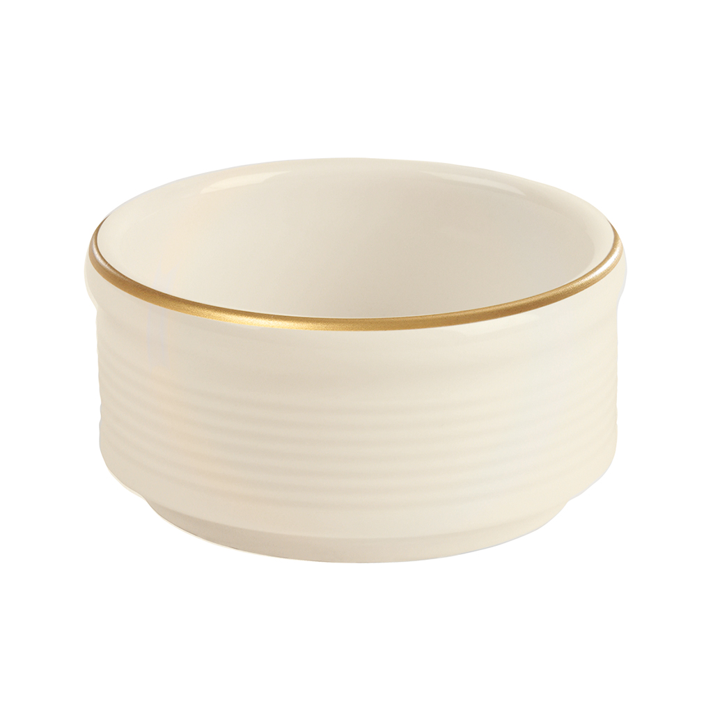 Academy Line Gold Colour Band Butter / Jam Bowls